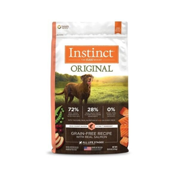 inv_product-1670318701620 Instinct Dog Original 9kg Grain Free Recipe With Real Salmon Dry Dog Food
