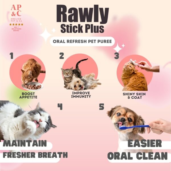 inv_product-1721878743376 Amelisa Rawly Stick Plus Pet Puree 16gx4 Tuna & Cranberry Cat Lick