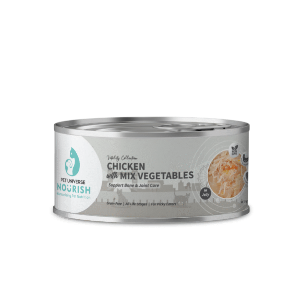 Pet Universe Nourish Cat Vitality 70g Chicken With Mix Vegetables In Jelly Wet Cat Food