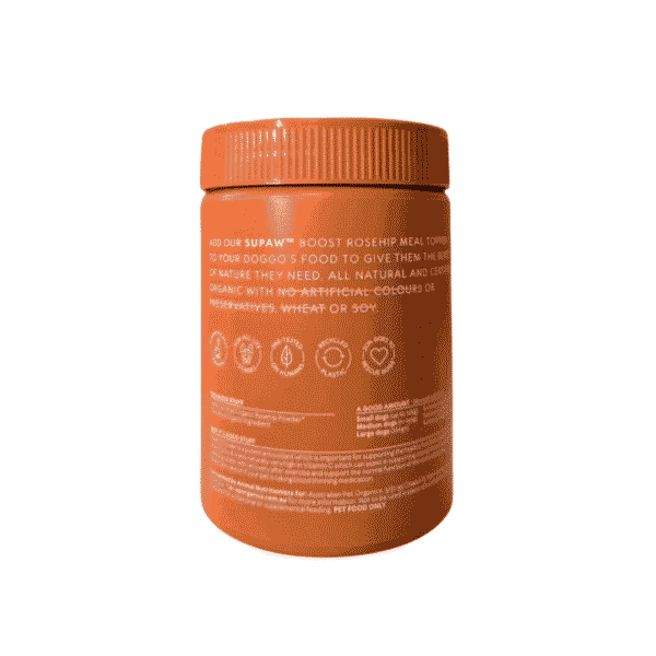 Australian Pet Organics Certified Organic Rosehip Powder 280g Meal Topper