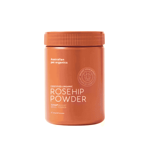 Australian Pet Organics Certified Organic Rosehip Powder 280g Meal Topper