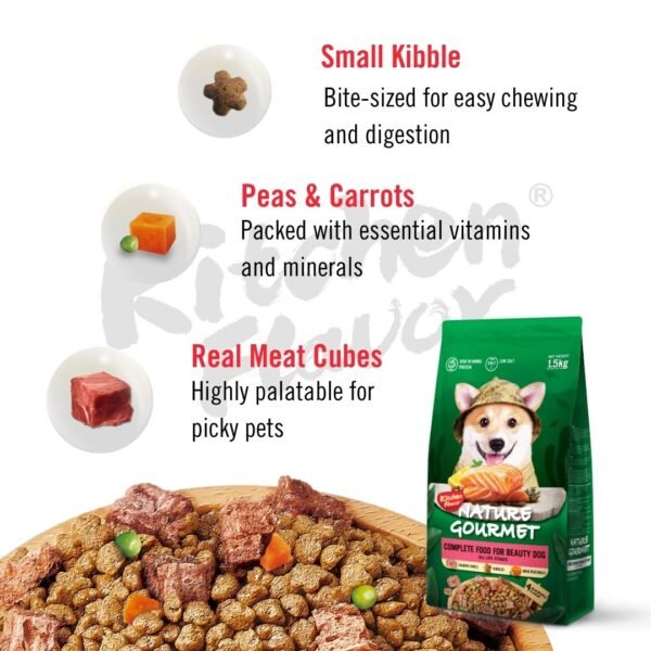 Kitchen Flavor Dog 10kg Nature Gourmet Salmon For Beauty Dog For All Life Stages