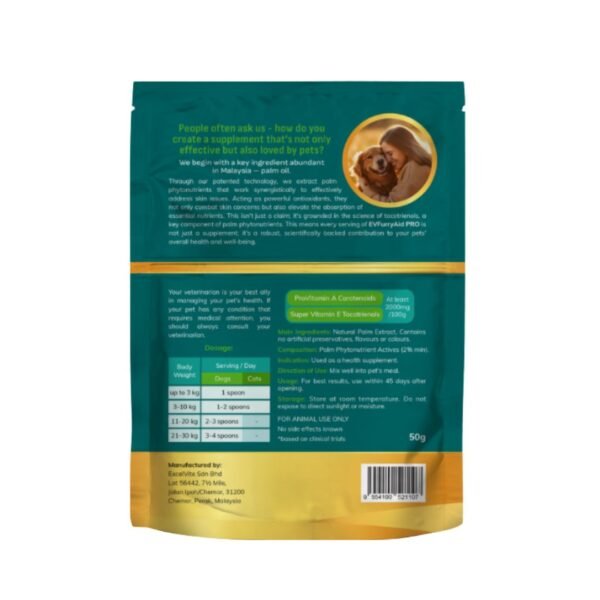 Ev Furry Aid Pro 50g Dog Supplement