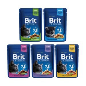 Brit Premium Wet Cat Food In Gravy 100g Set